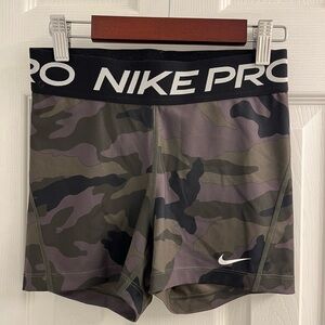 NikePro Camo spandex shorts